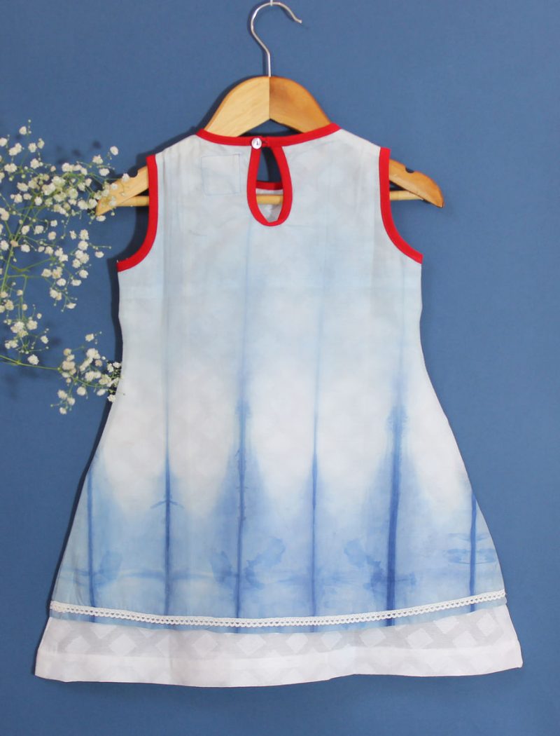 Blue Tie & Die Dress - Image 2