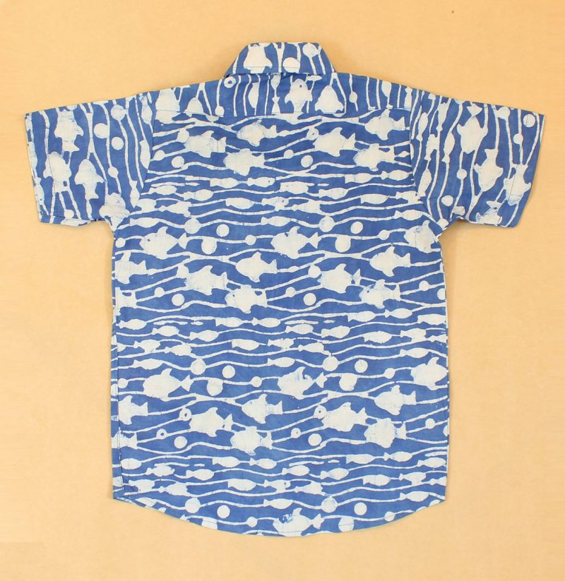 BSH11 Indigo Fish Shirt Back 02