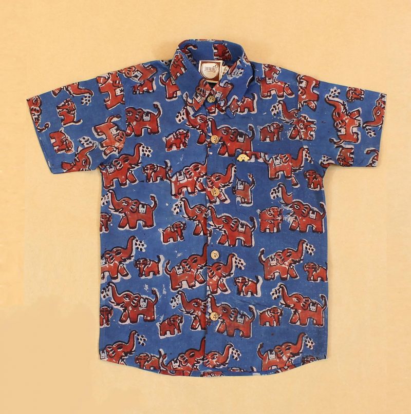 BSH18-Red-Elephant-Indigo-shirt-front-01